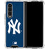 MLB New York Yankees - Solid Distressed Galaxy Z Fold4 5G Clear Case